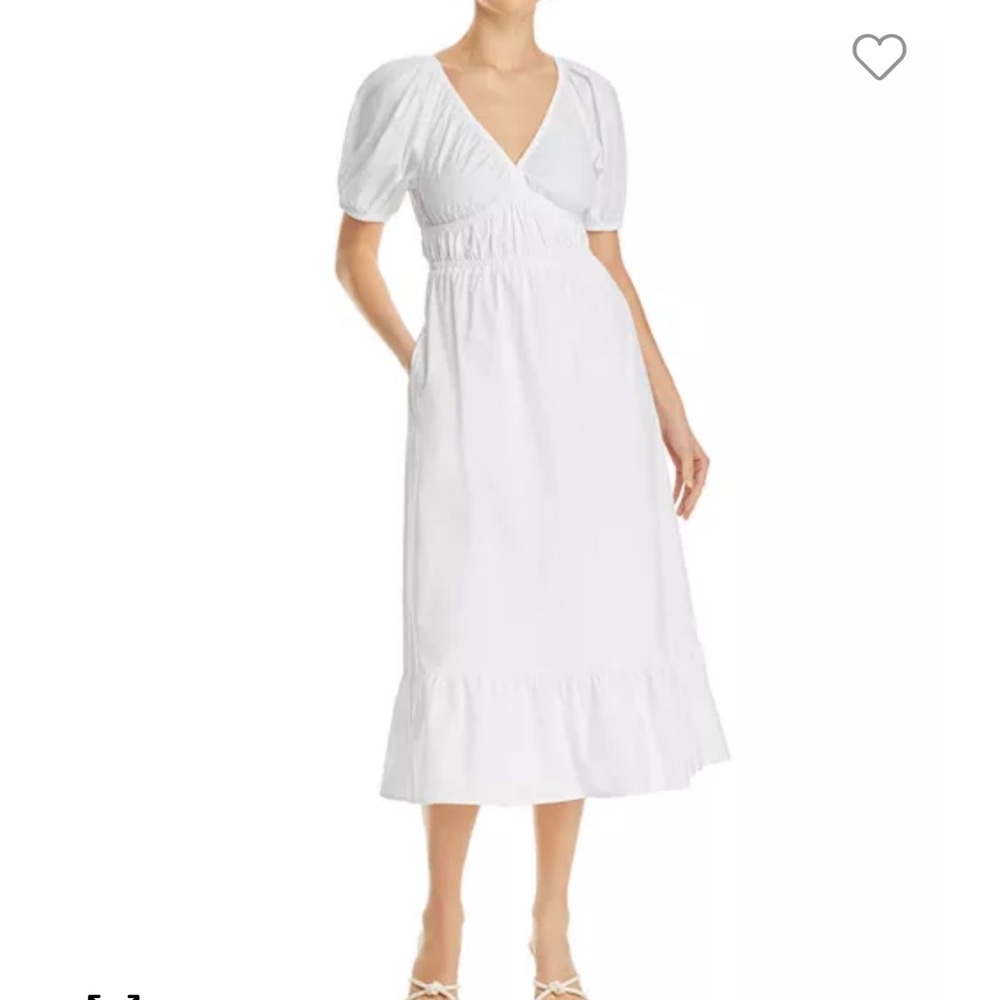 Vineyard Vine Poplin Puff Sleeve Dress